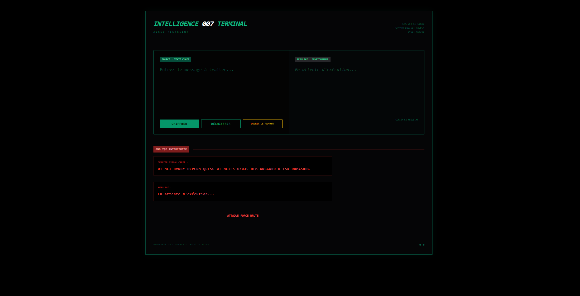 Crypto 007 screenshot
